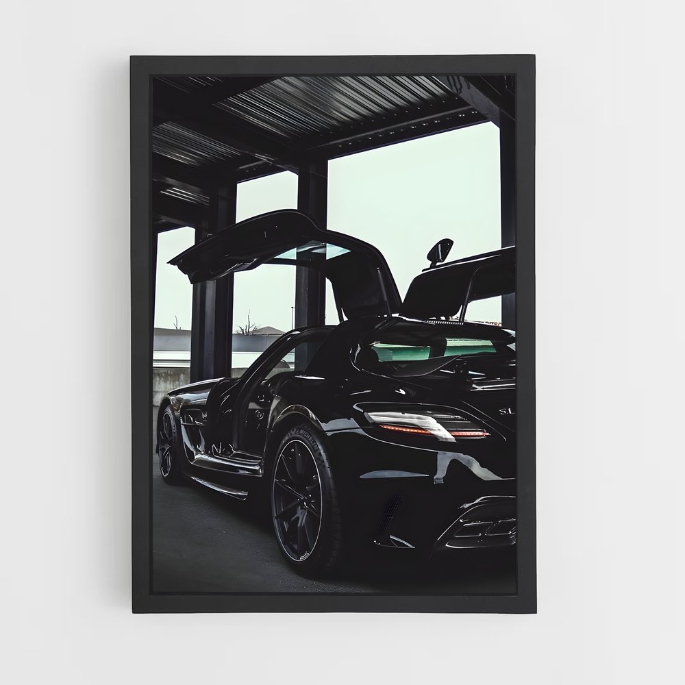 Poster splendide Sls amg black series – affiche Mercedes (vue 2)